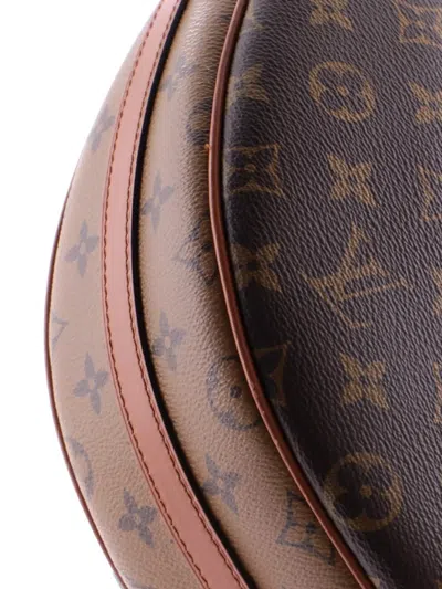 Pre-owned Louis Vuitton Loop Reverse Monogram Canvas Hobo Bag In Brown