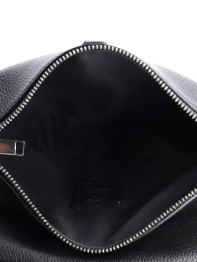 Pre-owned Dior Shawn Stussy Saddle Printed Leather Crossbody Bag In Black