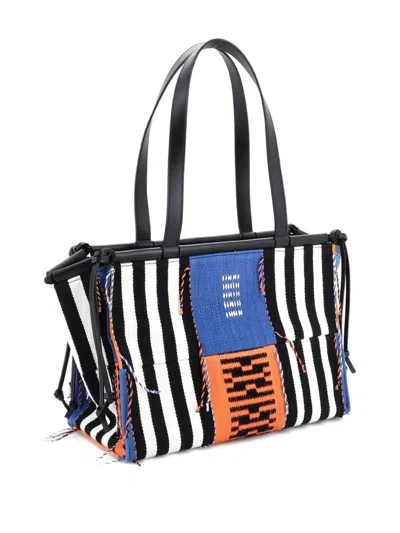 Pre-owned Loewe Cushion Multicolor Patchwork Small Tote Bag