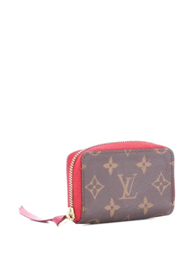 Pre-owned Louis Vuitton Zippy Multicartes Wallet Monogram Canvas Small Wallets In Brown