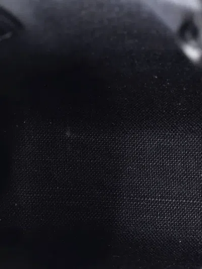 Pre-owned Celine Vertical Cabas All Over Logo Print Leather Mini Tote Bag In Black