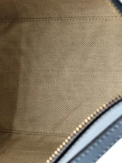 Pre-owned Loewe Puzzle Bag Leather Medium Shoulder Bag In Blue