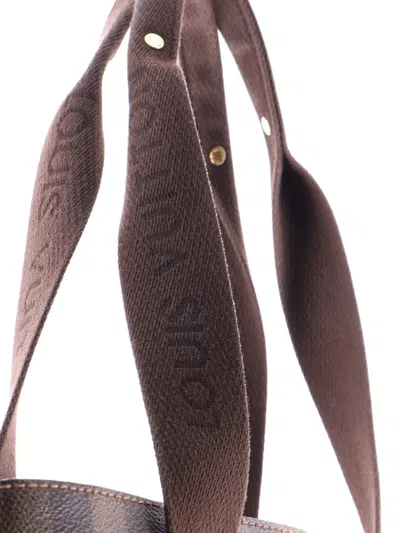 Pre-owned Louis Vuitton Cabas Beaubourg Damier Tote Bag In Brown