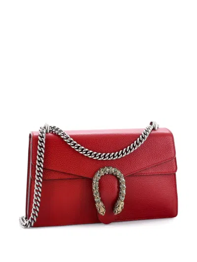 Pre-owned Gucci Dionysus Bag Leather Small Shoulder Bag In Red