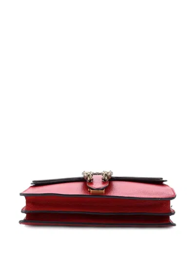 Pre-owned Gucci Dionysus Bag Leather Small Shoulder Bag In Red