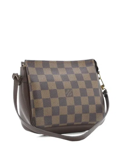 Pre-owned Louis Vuitton Trousse Make Up Bag Damier Pouch In Brown