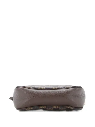 Pre-owned Louis Vuitton Trousse Make Up Bag Damier Pouch In Brown