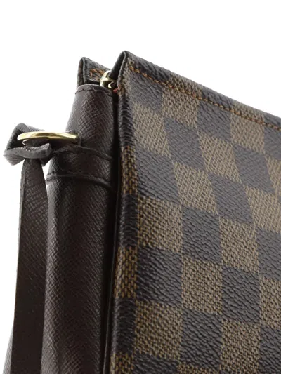 Pre-owned Louis Vuitton Trousse Make Up Bag Damier Pouch In Brown