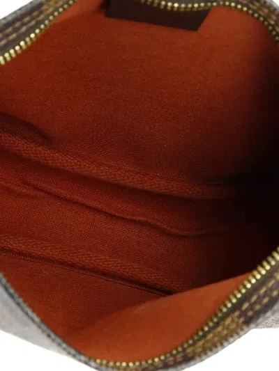 Pre-owned Louis Vuitton Trousse Make Up Bag Damier Pouch In Brown