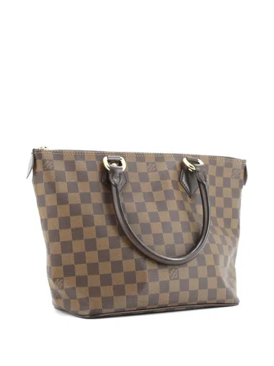 Pre-owned Louis Vuitton Saleya Handbag Damier Pm Tote Bag In Brown