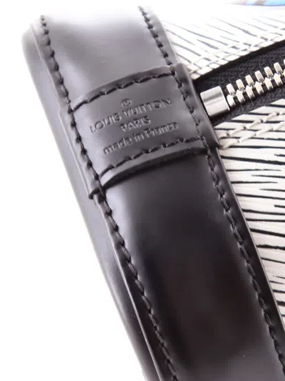 Pre-owned Louis Vuitton Alma Handbag Limited Edition Azteque Epi Leather Bb Satchel In Black