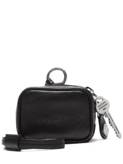 Acne Studios Camero Clip Zip-fastening Headphone Case In Black
