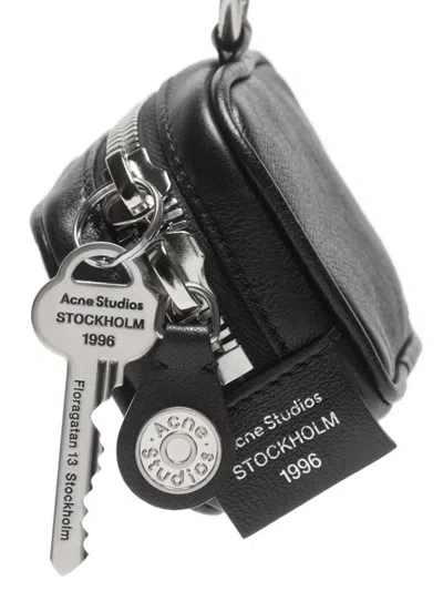 Acne Studios Camero Clip Zip-fastening Headphone Case In Black