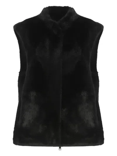 Betta Corradi Syntetic Fur Vest In Brown