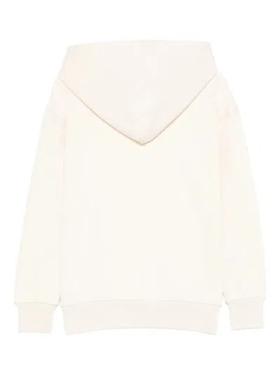 Yes London Triangle Patch Hooded Sweater In Neutral