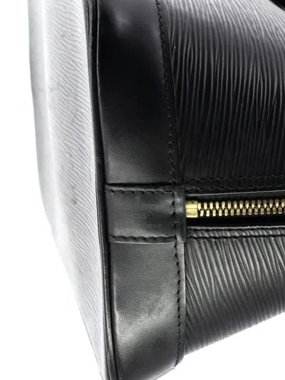 Pre-owned Louis Vuitton Vintage Alma Handbag Epi Leather Pm Satchel In Black