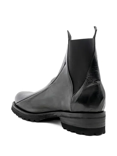 Leon Emanuel Blanck Distortion Pointed Chelsea Boots In Black
