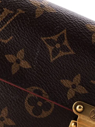 Pre-owned Louis Vuitton S Lock Pouch Monogram Canvas Belt Bag In Brown