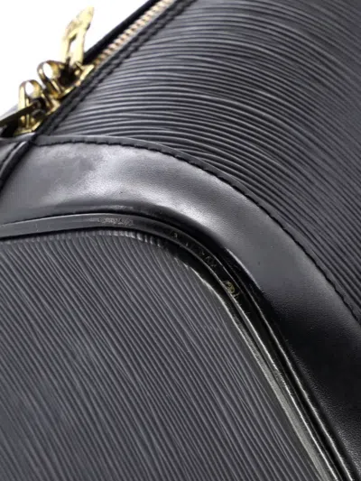 Pre-owned Louis Vuitton Vintage Alma Handbag Epi Leather Pm Satchel In Black