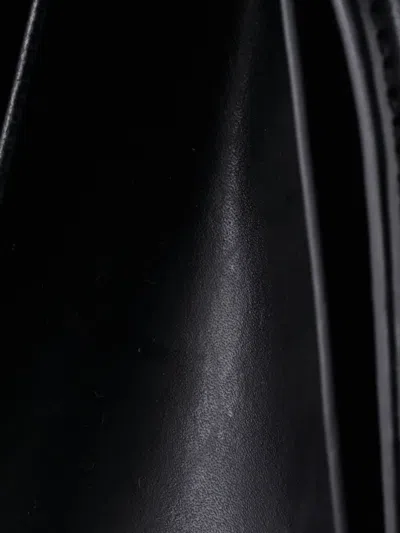 Pre-owned Balenciaga Hourglass Top Handle Bag Leather Medium Satchel In Black