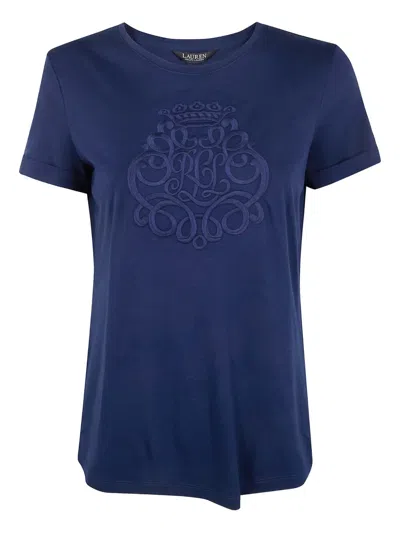 Ralph Lauren Embroidered T-shirt In Blue