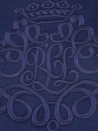 Ralph Lauren Embroidered T-shirt In Blue