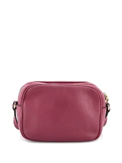 Pre-owned Gucci Soho Disco Leather Small Crossbody Bag In Purple