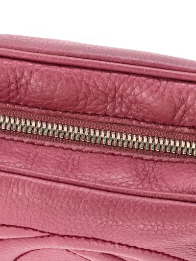 Pre-owned Gucci Soho Disco Leather Small Crossbody Bag In Purple