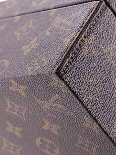 Pre-owned Louis Vuitton Boite A Tout Jewelry Case Monogram Canvas Satchel In Brown