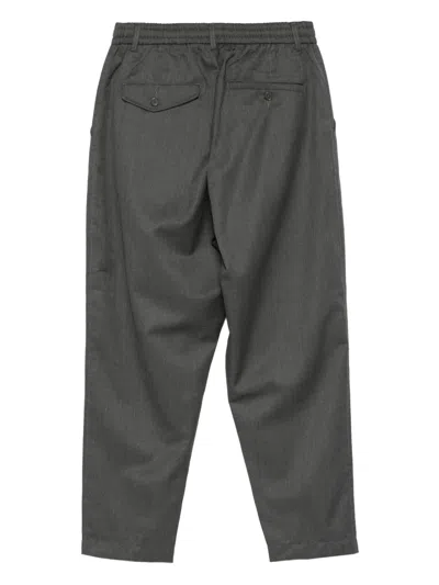 Universal Works Elastic-waist Trousers In Gray