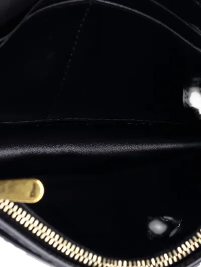 Pre-owned Dior J'a Wallet On Chain Leather Crossbody Bag In Black