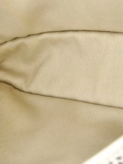 Pre-owned Chanel Up In The Air Flap Bag Perforated Leather Medium Shoulder Bag In Neutral