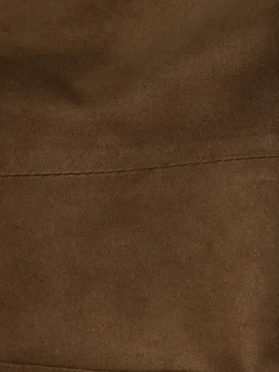 Pre-owned Gucci Padlock Chain Gg Coated Canvas With Leather Medium Tote Bag In Brown