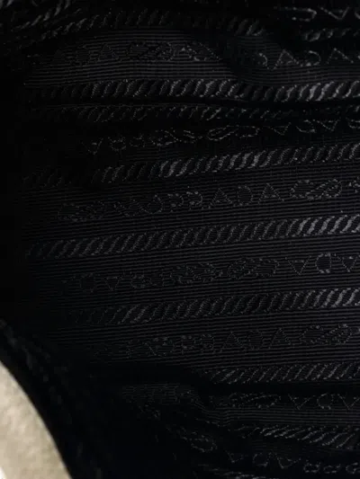 Pre-owned Prada Dual Strap Flap Vitello Daino Small Crossbody Bag In Neutral