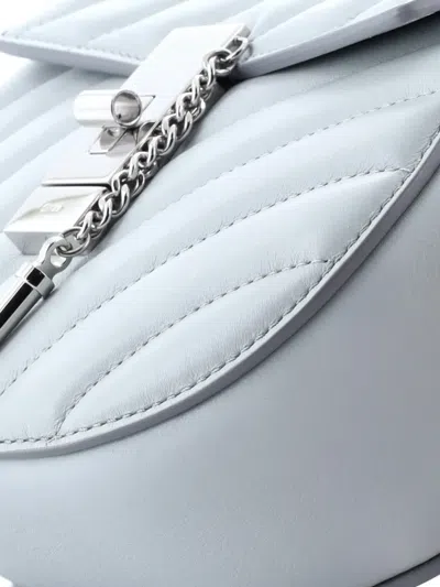 Pre-owned Chloé Drew Bijou Quilted Leather Small Crossbody Bag In Blue