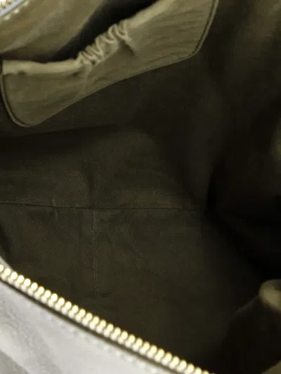 Pre-owned Chloé Marcie Leather Large Shoulder Bag In Gray