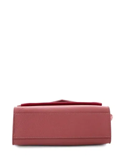 Pre-owned Louis Vuitton Mylockme Handbag Leather Bb Crossbody Bag In Pink