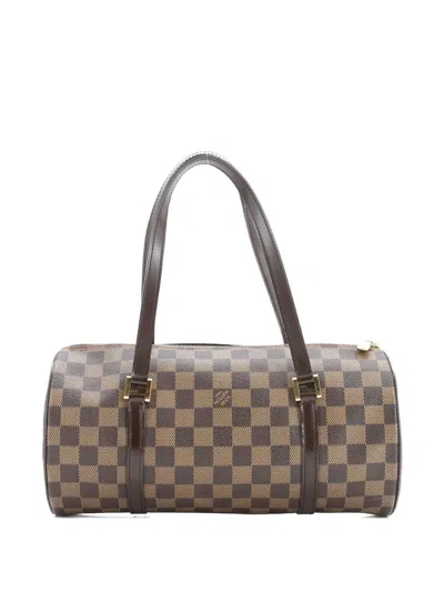 Pre-owned Louis Vuitton Papillon Handbag Damier 30 Satchel In Brown