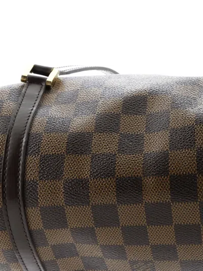Pre-owned Louis Vuitton Papillon Handbag Damier 30 Satchel In Brown