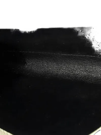 Pre-owned Saint Laurent Uptown Chain Wallet Leather Crossbody Bag In Neutral