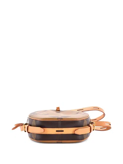 Pre-owned Louis Vuitton Boite Chapeau Souple Bag Reverse Monogram Giant Shoulder Bag In Brown