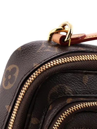 Pre-owned Louis Vuitton Utility Monogram Canvas Crossbody Bag In Brown