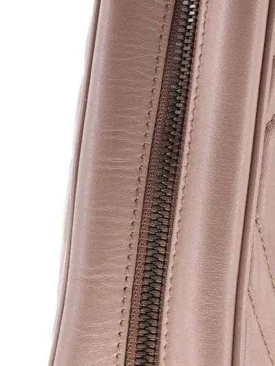 Pre-owned Gucci Gg Marmont Shoulder Bag Matelasse Leather Small Crossbody Bag In Neutral