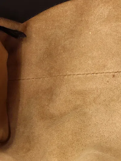 Pre-owned Gucci Padlock Chain Tote Gg Coated Canvas With Leather Small Shoulder Bag In Black