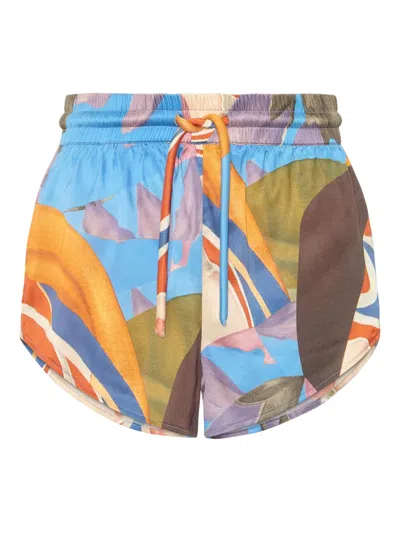 Donde Esteban Palenque Flores Shorts In Multi