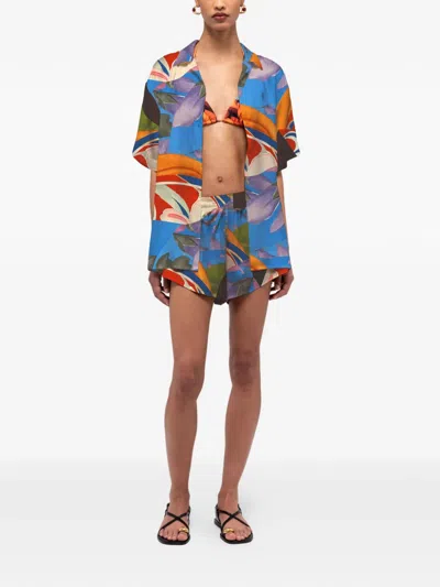 Donde Esteban Palenque Flores Shorts In Multi