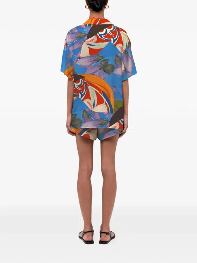 Donde Esteban Palenque Flores Shorts In Multi