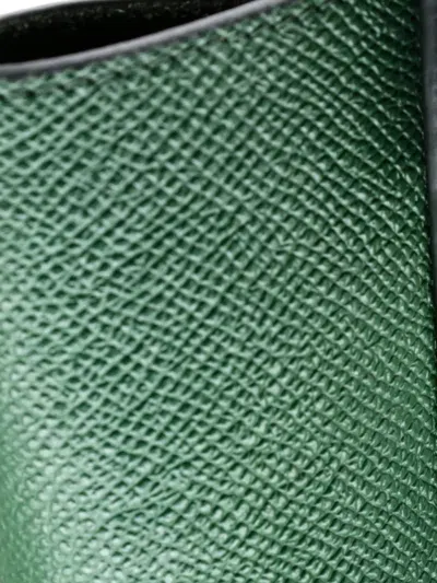 Pre-owned Celine Belt Bag Textured Leather Nano Shoulder Bag In Green