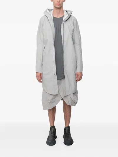 Leon Emanuel Blanck Forced Perspective Parka Coat In Gray