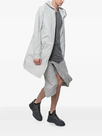 Leon Emanuel Blanck Forced Perspective Parka Coat In Gray